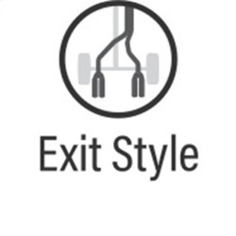 MagnaFlow Cat Back, SS, 2.5in, Quad Split Polish 4in tip 14-15 Jeep Grand Cherokee 3.6L/5.7L V6/V8 Magnaflow