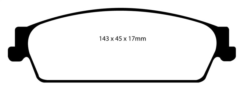 EBC 09-14 Cadillac Escalade 6.0 Hybrid Greenstuff Rear Brake Pads - eliteracefab.com