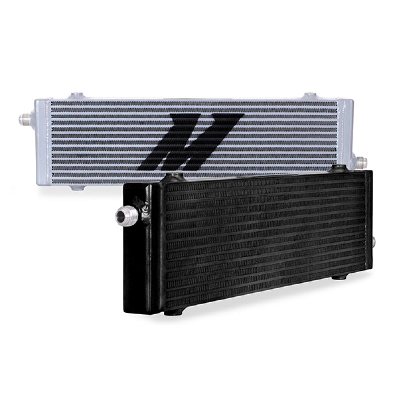 Mishimoto Universal Large Bar and Plate Cross Flow Black Oil Cooler - eliteracefab.com