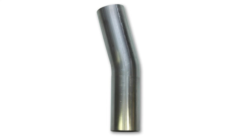 Vibrant 2.5in O.D. T304 SS 15 deg Mandrel Bend 5in x 5in leg lengths (3.5in Centerline Radius) - eliteracefab.com