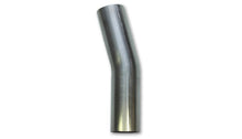Load image into Gallery viewer, Vibrant 3in O.D. T304 SS 15 deg Mandrel Bend 5in x 5in leg lengths (5in Centerline Radius) - eliteracefab.com