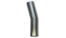 Load image into Gallery viewer, Vibrant 2.25in O.D. T304 SS 15 deg Mandrel Bend 5in x 5in leg lengths (3.375in Centerline Radius) - eliteracefab.com