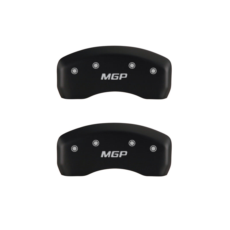 MGP 4 Caliper Covers Engraved Front & Rear MGP Red finish silver ch MGP