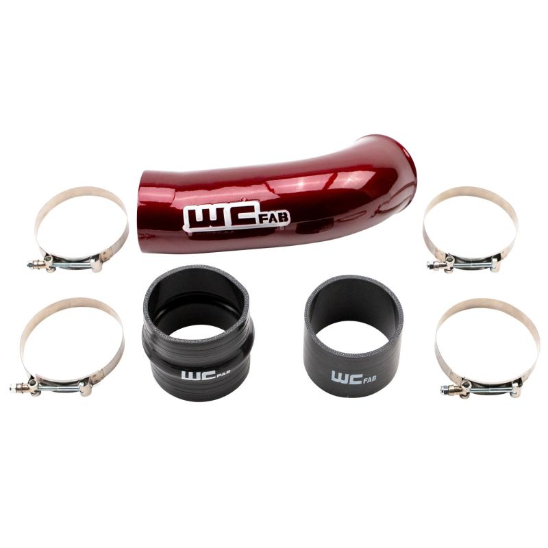 Wehrli 2020+ Chevrolet 6.6L L5P Duramax 4in Intake Pipe (Use w/OEM Air Box) - WCFab Red - eliteracefab.com