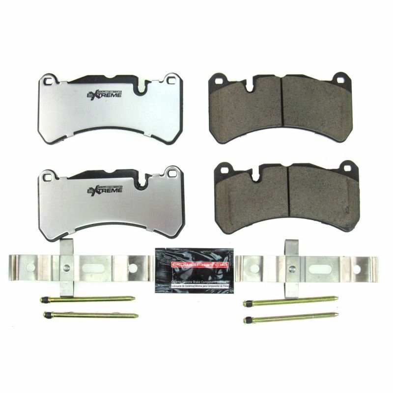 Power Stop 17-18 Alfa Romeo Giulia Front Z26 Extreme Street Brake Pads w/Hardware - eliteracefab.com