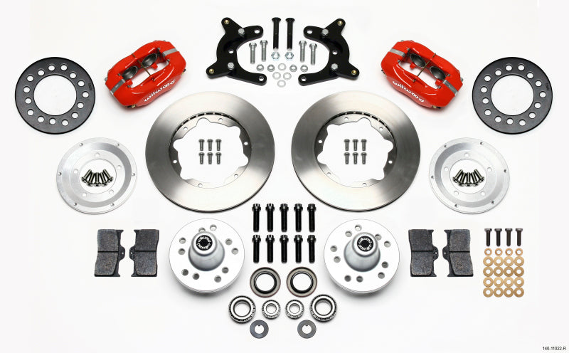 Wilwood Forged Dynalite Front Kit 11.00in Red 62-72 CDP A Body - 9in Drum Wilwood