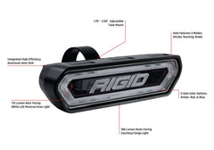 Rigid Industries Chase Tail Light Kit w/ Mounting Bracket - Blue - eliteracefab.com