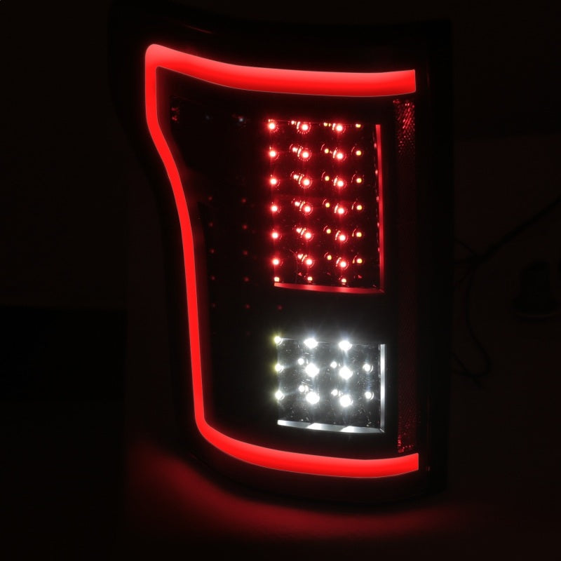 ANZO 311285 USA Ford F-150 Led Taillights Black; 2015-2017 - eliteracefab.com