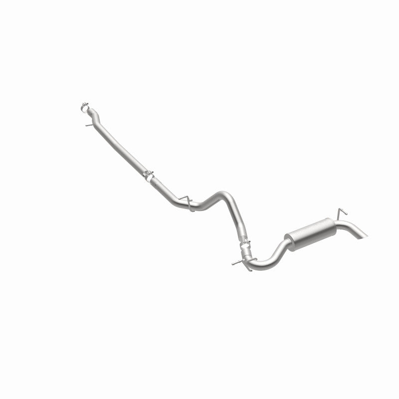 MagnaFlow 12-14 Jeep Wrangler 4dr Single Straight Rear P/S Exit Stainless C/B Performance Exhaust Magnaflow
