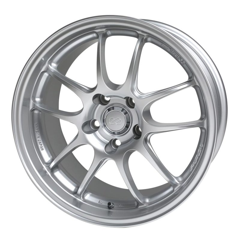 Enkei PF01 17x7 5x114.3 48mm offset 75mm Bore Dia Silver Wheel Enkei