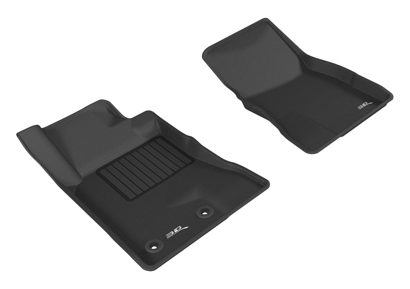 3D MAXpider 2015-2020 Ford Mustang Kagu 1st Row Floormat - Black - eliteracefab.com