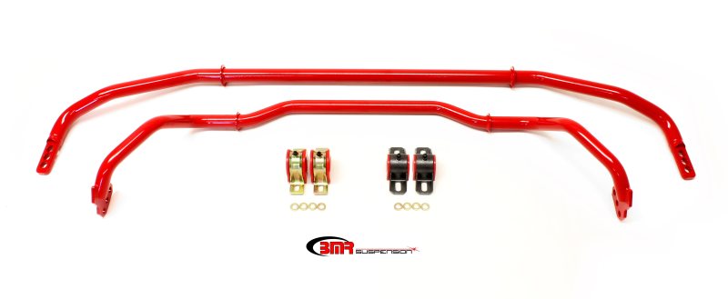 BMR 13-15 5th Gen Camaro Front & Rear Sway Bar Kit w/ Bushings - Red - eliteracefab.com