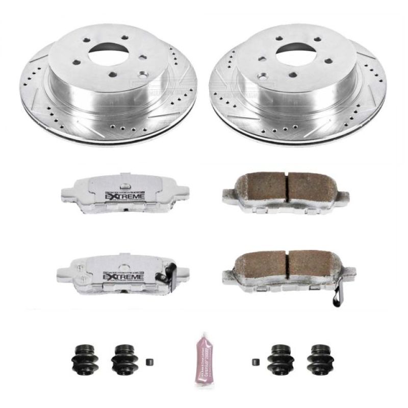 Power Stop 03-12 Infiniti FX35 Rear Z26 Street Warrior Brake Kit - eliteracefab.com