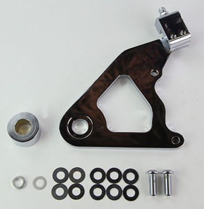 Wilwood Caliper Mounting Kit Chrome w/Bracket GP310 2000-Present Softail Wilwood