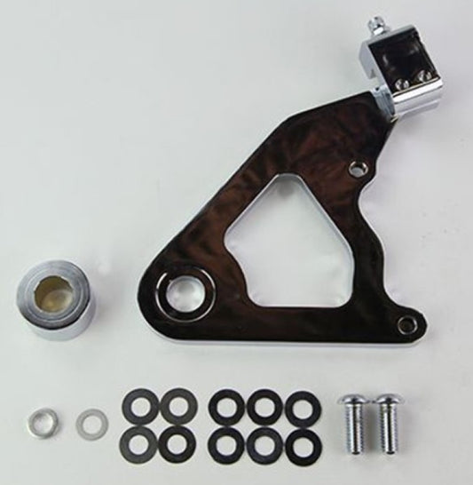 Wilwood Caliper Mounting Kit Chrome w/Bracket GP310 2000-Present Softail Wilwood