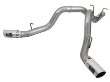 Load image into Gallery viewer, aFe Large Bore-HD 4in 409-SS DPF-Back Exhaust w/Dual Polished Tips 2017 GM Duramax V8-6.6L (td) L5P - eliteracefab.com