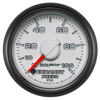 Autometer Factory Match Exhaust Pressure Gauge 2-1/16in 0-100 PSI FSE Dodge 8595