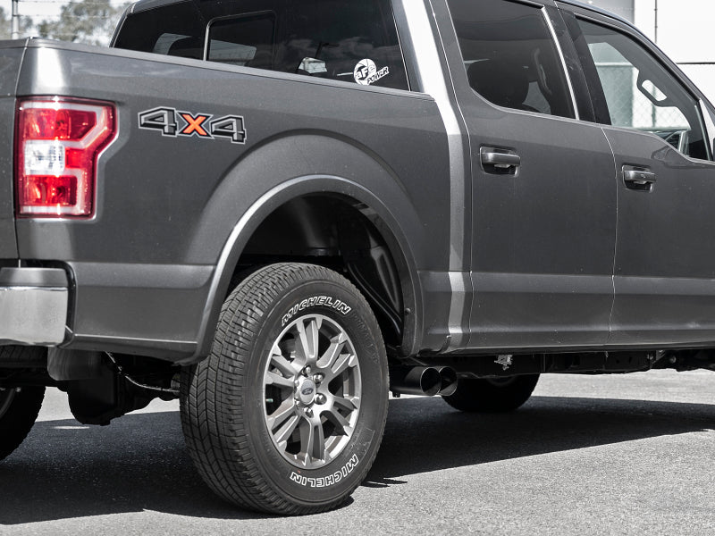 aFe Rebel DPF-Back 409 SS Exhaust System w/Dual Black Tips 18-19 Ford F-150 V6 3.0L (td) aFe