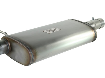 aFe MACHForce XP Exhausts Cat-Back SS-409 EXH Jeep Wrangler TJ 97-06 I6-4.0L HT - 2.5 In. - eliteracefab.com