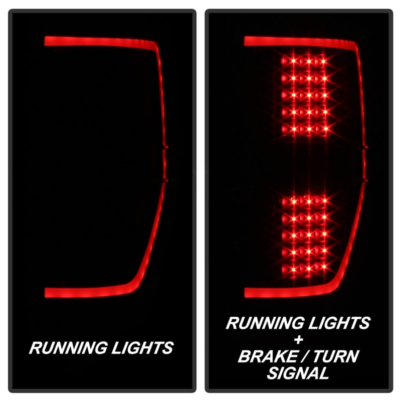 xTune 09-14 Ford F-150 Light Bar LED Tail Lights - Black Smoke (ALT-JH-FF15009-LBLED-BSM) - eliteracefab.com