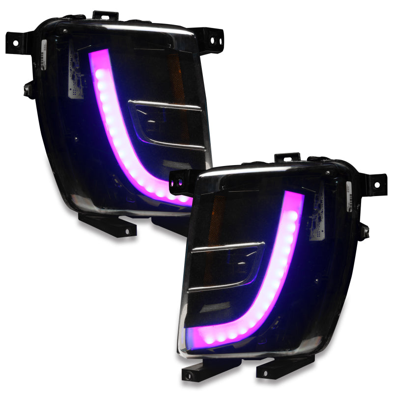 ORACLE Lighting 16-21 Tesla Model X Dynamic ColorSHIFT Headlight & Fog Light DRL Upgrade Kit - eliteracefab.com