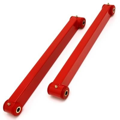 BMR LOWER CONTROL ARMS BOXED NON-ADJ POLY BUSHINGS RED (05-14 MUSTANG/GT500) - eliteracefab.com