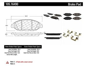 POSIQUIET 13-15 NISSAN PATHFINDER PREMIUM FRONT CERAMIC BRAKE PADS, 105.16490 - eliteracefab.com