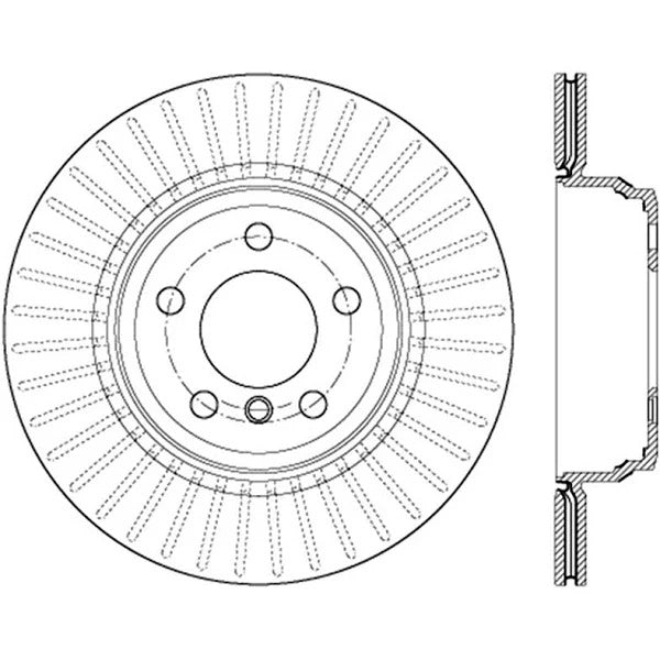 STOPTECH 12-15 BMW 335I SLOTTED SPORT REAR LEFT SIDE BRAKE ROTOR, 126.34141SL - eliteracefab.com