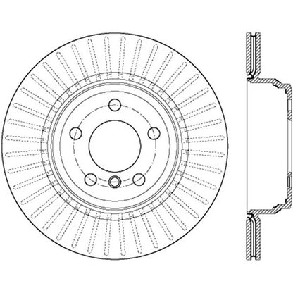 STOPTECH 12-15 BMW 335I SLOTTED SPORT REAR LEFT SIDE BRAKE ROTOR, 126.34141SL - eliteracefab.com