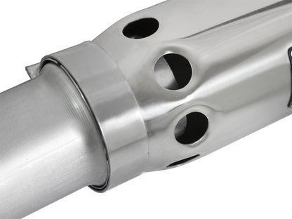 aFe LARGE BORE HD 3.5in DPF-Back Alum Exhaust w/Polished Tip 2016 GM Colorado/Canyon 2.8L (td) aFe
