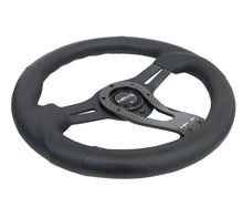 Load image into Gallery viewer, NRG Sport Reinforced Steering Wheel 320mm Carbon Center Spoke - eliteracefab.com