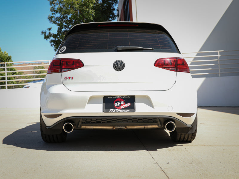 aFe MACH Force-Xp 3in to 2-1/2in Stainless Steel Axle-Back Exhaust - 15-17 Volkswagen GTI aFe