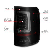 Load image into Gallery viewer, ANZO 2004-2006 Ford F-150 LED Tail Lights w/ Light Bar Black Housing Smoke Lens - eliteracefab.com