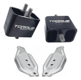 Torque Solution Solid Billet Engine Mounts w/ Mount Plates: 02-14 Subaru WRX / 04-17 STI