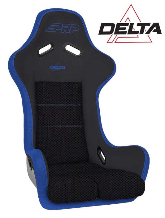 PRP Delta Composite Seat- Black/Blue (PRP Blue Outline/Delta Blue- Blue Stitching/201-263-201-V) A37F-V