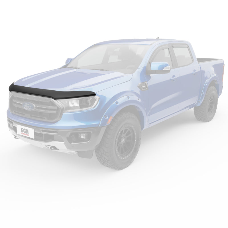 EGR 2019+ Ford Ranger XL/XLT Superguard Hood Guard - Dark Smoke (303551)