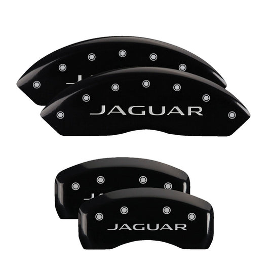 MGP 4 Caliper Covers Engraved Front & Rear i-Vtec Black finish silver ch MGP