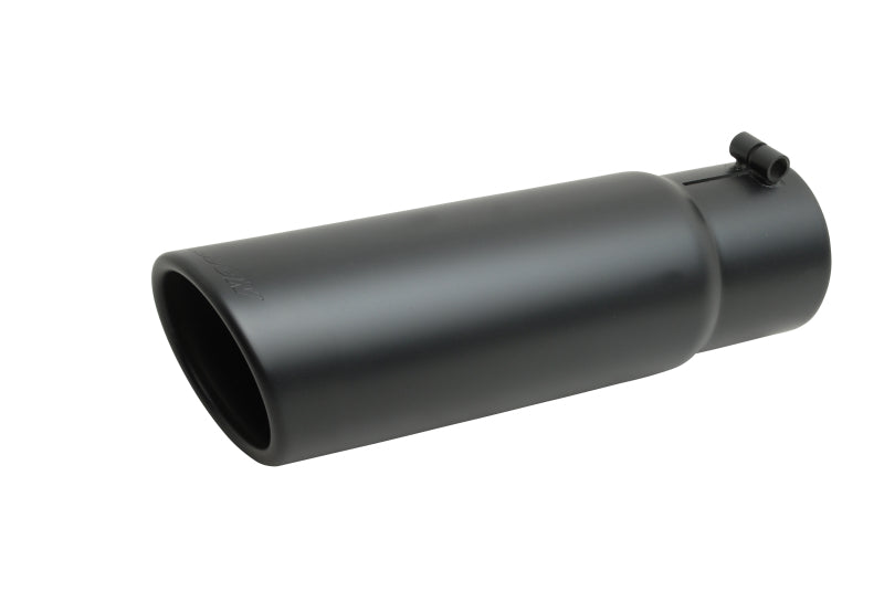 Gibson Rolled Edge Slash-Cut Tip - 5in OD/4in Inlet/12in Length - Black Ceramic Gibson