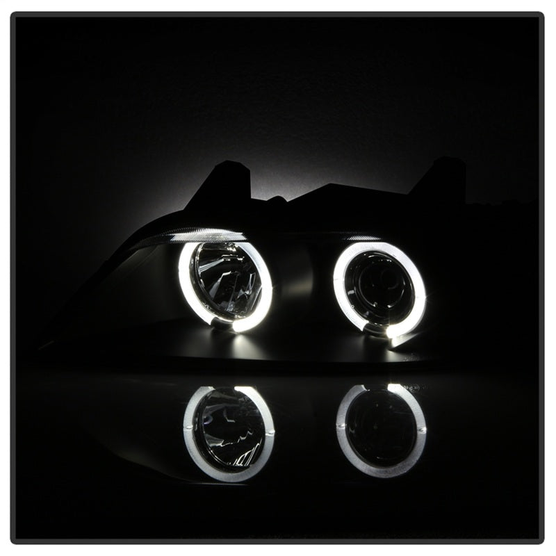 Spyder BMW Z3 96-02 Projector Headlights LED Halo Black High H1 Low H1 PRO-YD-BMWZ396-HL-BK - eliteracefab.com