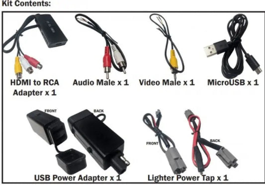 Tazer 15-17 Dodge Challenger/Charger/20-22 Jeep Gladiator/Wrangler HDMI AV Input Kit - Type A Tazer