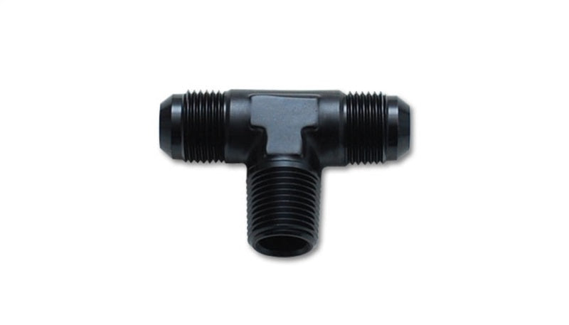 Vibrant Performance Male Flare to Pipe Tee Adapter Fitting, -6AN x 1/4in NPT, Automotive Performance Fabrication - Part 10462