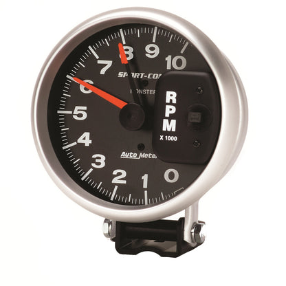 AutoMeter Gauge Tachometer 5in. 10K RPM Pedestal W/ Red Line Sport-Comp 3900