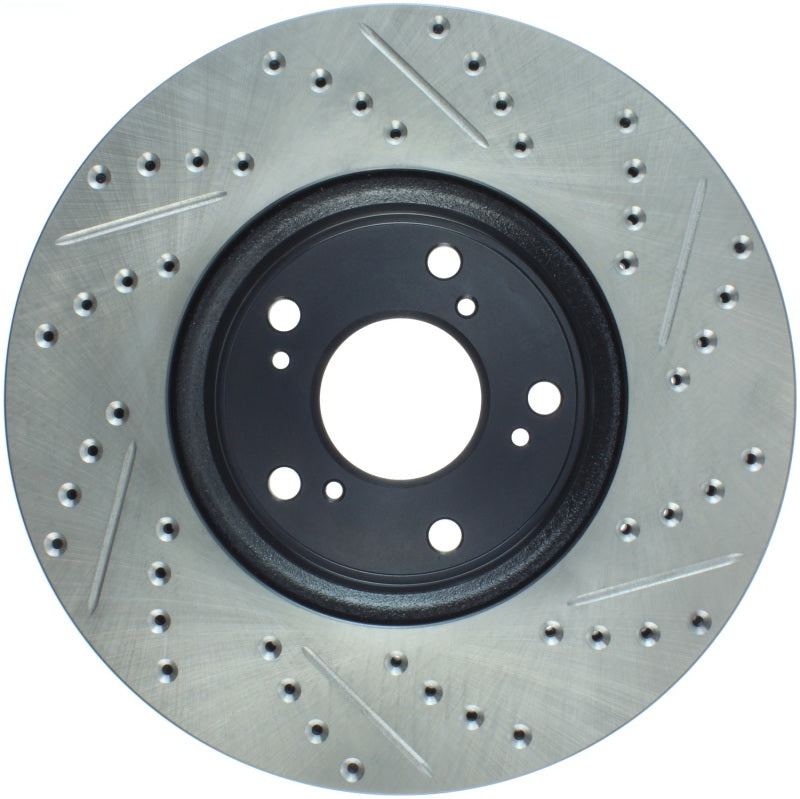 StopTech Slotted & Drilled Sport Brake Rotor Front Right 13 Honda Accord Sport - eliteracefab.com