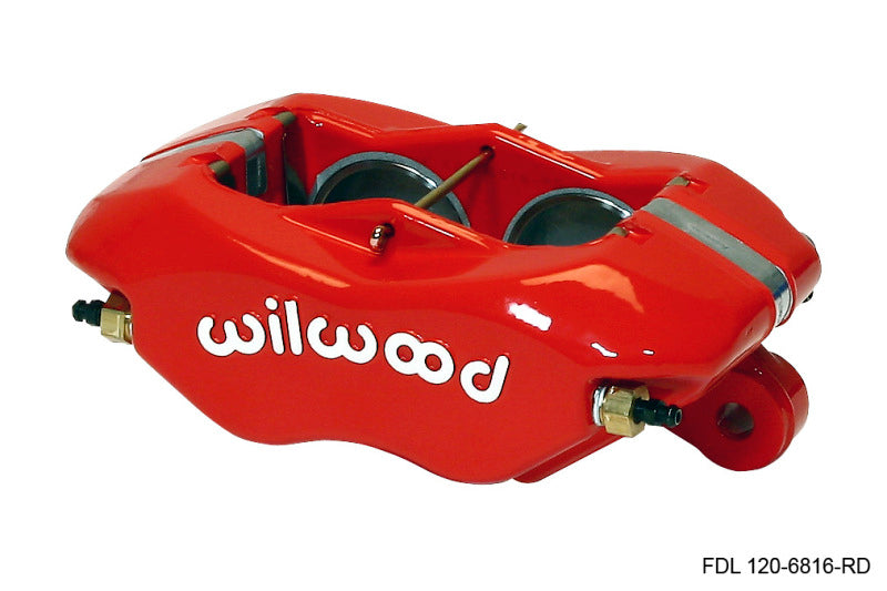 Wilwood Caliper-Forged Dynalite-Red 1.75in Pistons .81in Disc Wilwood