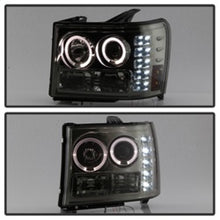 Load image into Gallery viewer, Spyder GMC Sierra 1500/2500/3500 07-13 Projector Headlights LED Halo- LED Smoke PRO-YD-GS07-HL-SM - eliteracefab.com