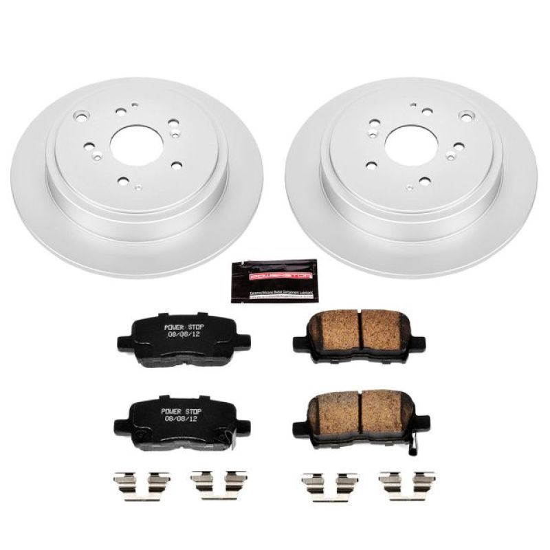 Power Stop 01-06 Acura MDX Rear Z17 Evolution Geomet Coated Brake Kit - eliteracefab.com