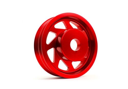 Perrin Lightweight Crank Pulley Red for Subaru 02-14 WRX / 04+ STI - eliteracefab.com