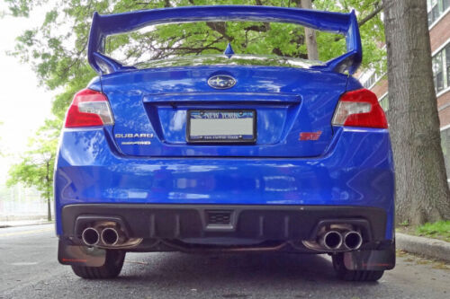 Rally Armor UR Red Mud Flap w/ White Logo for Subaru WRX & STI 2015-2021 - eliteracefab.com