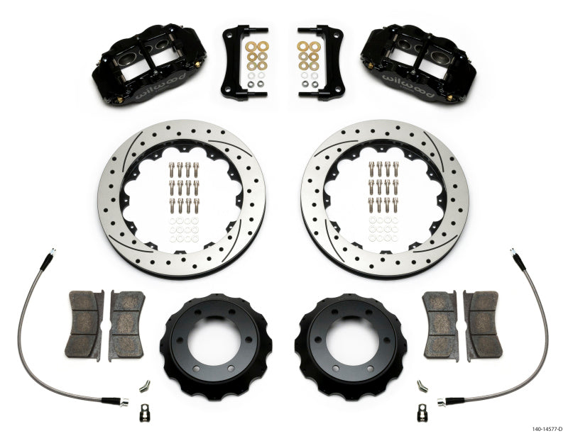 Wilwood Narrow Superlite 6R Front Kit 12.88in Drilled Rotor w/ Lines 05-15 Toyota Tacoma Wilwood