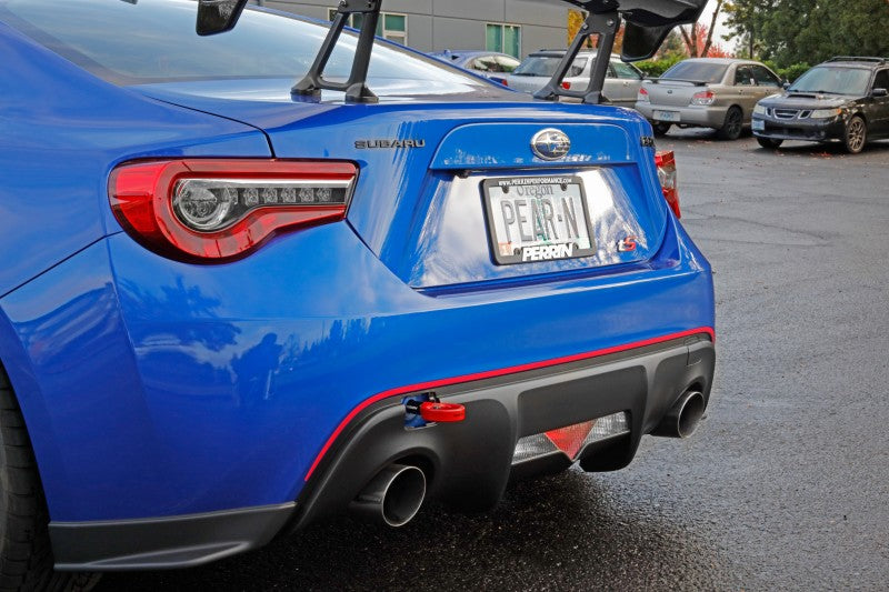 Perrin Subaru BRZ/Scion FR-S/Toyota 86 Tow Hook Kit (Rear) - Red - eliteracefab.com